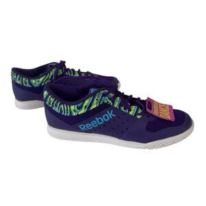 Reebok Womens Dance Shoes Sneakers Size 10 Purple V52436 New With Tags No Box